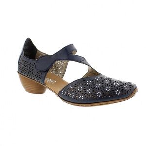 Rieker Antistress Mirjam Navy Blue Leather Mary Janes (Size 39 / US 8–8.5)